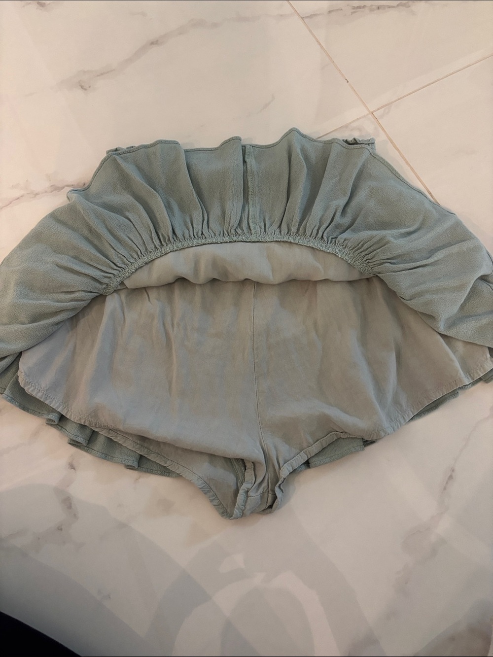 Rock n Rags Sage Ruffle Mini Skirt - Picture 3 of 3
